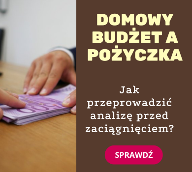 Analiza domowego budżetu przed zaciągnięciem pożyczki